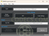 FFMPEG Audio Encoder 4.11 screenshots