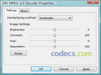 GPL MPEG-1/2 DirectShow Decoder Filter 0.1.2 screenshots