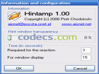 Hintamp screenshot