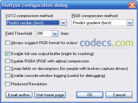 HuffYUV 2.2 screenshots