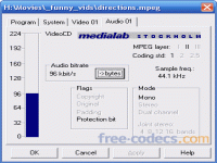 MpegProperties screenshot