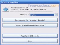 AC3 Decoder 1.2.6 screenshots