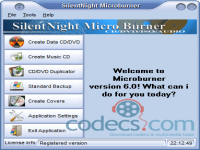 SilentNight Micro CD/DVD/ISO/AUDIO Burner 6.0.23 screenshots