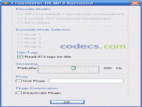 Winamp Plugin Fraunhofer IIS MP3 Surround 2.1.1 screenshots