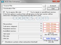 XCDextractor 1.0 screenshots